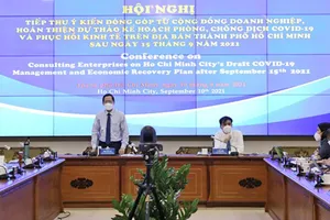 Chủ tịch UBND TPHCM Phan  Văn Mãi phát biểu tại hội nghị. Ảnh: TTBC