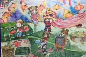 Tranh: ĐỖ LÊ ANH THƯ