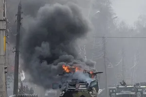 Lực lượng Nga đã tiến vào thành phố Kharkov, Ukraine. Ảnh: AFP/TTXVN