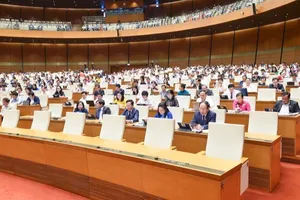 Quang cảnh một phiên họp toàn thể của Quốc hội khoá XV