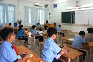 Thí sinh dự khảo sát vào lớp 6 Trường THCS Trần Quốc Toản 1