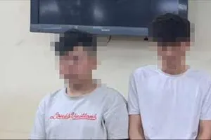 Các đối tượng tại cơ quan công an 