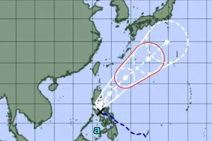 Áp thấp nhiệt đới đã mạnh lên thành cơn bão số 1