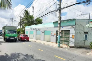 Dãy nhà trên đường Thế Lữ chuẩn bị cưỡng chế