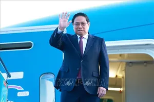 Thủ tướng Phạm Minh Chính lên đường tham dự Hội nghị các Nhà lãnh đạo Nhóm BRICS mở rộng tại Kazan, Liên bang Nga. Ảnh: TTXVN