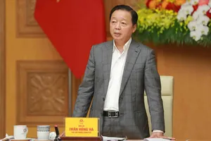 Phó Thủ tướng Trần Hồng Hà phát biểu tại cuộc họp