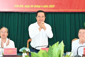 Chủ tịch UBND TPHCM Nguyễn Văn Được dự hội nghị Ban Chấp hành Đảng bộ huyện Cần Giờ