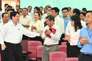 Chủ tịch nước Lương Cường tiếp xúc cử tri huyện Củ Chi, Hóc Môn