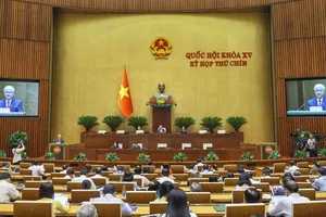 Quốc hội sáng 21-5. Ảnh: VIẾT CHUNG