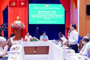 Ủy ban MTTQ Việt Nam TPHCM tổ chức lấy ý kiến góp ý sửa đổi Hiến pháp năm 2013