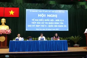 Tổ ĐBQH TPHCM, đơn vị 6 tiếp xúc cử tri quận Bình Tân