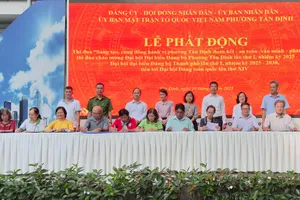 Các đơn vị phường Tân Định ký kết giao ước thi đua