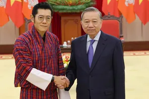 Tổng Bí thư Tô Lâm tiếp Quốc vương Bhutan