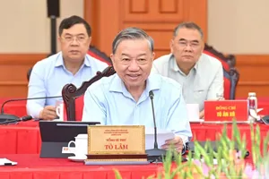 Tổng Bí thư Tô Lâm phát biểu chỉ đạo tại buổi làm việc. Ảnh: BÁO NHÂN DÂN