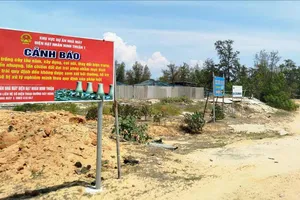 Khu vực dự kiến xây dựng khu tái định cư Dự án điện hạt nhân Ninh Thuận 1, xã Phước Dinh, tỉnh Khánh Hòa