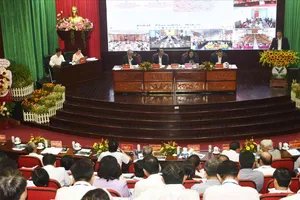 Hội thảo được kết nối trực tuyến đến 124 điểm cầu xã, phường trên toàn tỉnh