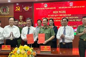 Ký kết Quy chế phối hợp giữa Trường Đại học An ninh nhân dân và NXB Chính trị quốc gia Sự thật 