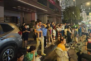 Cháy căn hộ chung cư ở TPHCM 