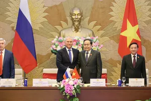 Phiên họp lần thứ tư của Ủy ban hợp tác liên Nghị viện giữa Quốc hội Việt Nam và Duma Quốc gia, Quốc hội Liên bang Nga. Ảnh: QUANG PHÚC