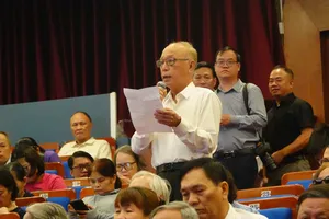 Toàn cảnh buổi tiếp xúc. Ảnh: XUÂN QUỲNH