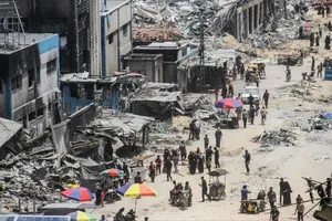 Thành phố Gaza. Ảnh: XINHUA 