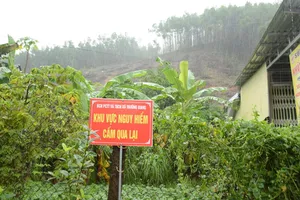 Di dời 43 hộ dân khỏi vùng sạt lở núi Hòn Dồ, Quảng Ngãi