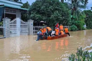 Vừa qua lũ sông Đồng Nai lên cao khiến xã Đăk Lua bị ngập một số nơi. Ảnh: CAT
