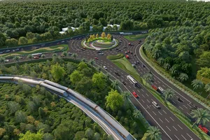 Tuyến đường sắt đô thị (LRT) dài 18km kết nối sân bay tới Trung tâm hội nghị APEC và khu vực Nam đảo, là lời giải cho bài toán giảm phát thải