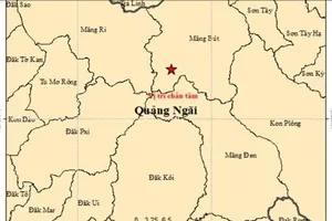 Quảng Ngãi: Liên tục xảy ra động đất trong 2 ngày