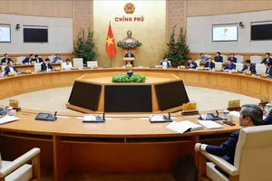 Thủ tướng Phạm Minh Chính chủ trì một phiên họp Chính phủ. Ảnh: VIẾT CHUNG