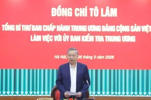 Tổng Bí thư Tô Lâm: Chuyển mạnh công tác kiểm tra, giám sát sang phòng ngừa từ sớm, từ xa