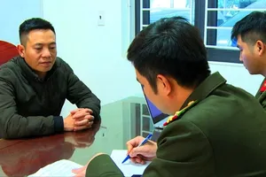 Hoàng Văn Toàn khai nhận tại cơ quan điều tra. Ảnh: Công an Thanh Hóa