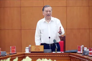 Tổng Bí thư Tô Lâm, Trưởng Ban Chỉ đạo Trung ương về phòng, chống tham nhũng, lãng phí, tiêu cực phát biểu tại cuộc họp. Ảnh: BAN NỘI CHÍNH TRUNG ƯƠNG