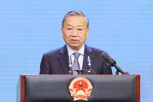 Tổng Bí thư Tô Lâm phát biểu tại Lễ kỷ niệm 80 năm Ngày truyền thống ngành Thể dục thể thao Việt Nam. Ảnh: QUANG PHÚC