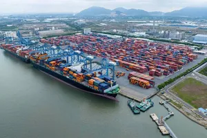 Ông Andy Reed, Trưởng ban Thương mại Toàn cầu Cảng Portland, đề xuất kết nối trực tiếp giữa cảng Portland và cụm cảng Cái Mép – Thị Vải. Ảnh Minh Xuân