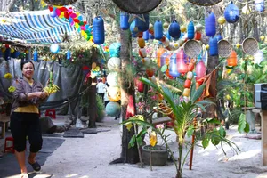  Bên trong khu vườn rực rỡ sắc màu của Chị Tạ Thị Kim Phôn