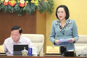 Phó Chủ tịch Quốc hội Nguyễn Thị Thanh tổng kết nội dung thảo luận 