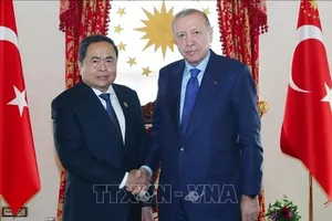 Chủ tịch Quốc hội Trần Thanh Mẫn hội kiến Tổng thống Thổ Nhĩ Kỳ Recep Tayyip Erdogan