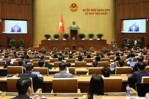 Phiên khai mạc kỳ họp thứ nhất, Quốc hội khóa XVI, ngày 6-4. Ảnh: QUANG PHÚC