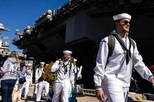 Mỹ: Tàu sân bay USS Gerald R. Ford về nước