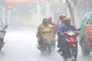 Nam bộ tiếp tục mưa dông do gió mùa Tây Nam