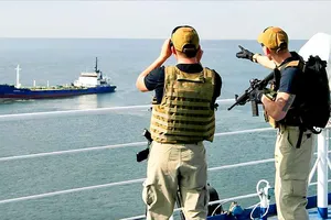 Lực lượng an ninh hàng hải của Mỹ tại vịnh Aden, gần Somalia (ẢNH: USNAVY)