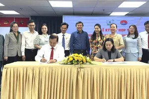 Các đơn vị thực hiện nghi thức ký kết phối hợp