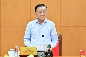 Đồng chí Trần Cẩm Tú, Ủy viên Bộ Chính trị, Thường trực Ban Bí thư, tại một phiên họp