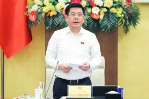 Phó Chủ tịch Quốc hội Nguyễn Hồng Diên phát biểu tại hội thảo. Ảnh: CẨM HÀ