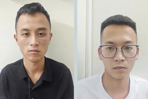 Đối tượng Nguyễn Vũ Kỳ và Hoàng Tuấn Nhật. Ảnh: CACC