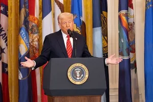 Tổng thống Mỹ Donald Trump. Ảnh: THX/TTXVN