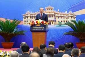 Tổng Bí thư, Chủ tịch nước Tô Lâm phát biểu tại Hội nghị Ngoại giao lần thứ 33. Ảnh: TTXVN