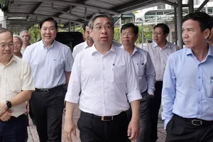 Đồng chí Nguyễn Phước Lộc khảo sát tại Trung tâm Bảo trợ và Công tác xã hội (Cơ sở 4) tại phường Tam Long