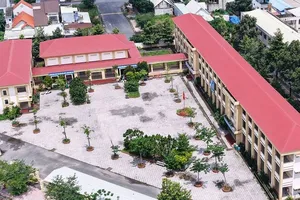 Trường học xây mới ở phường Long Thành chuẩn bị được đưa vào sử dụng phục vụ năm học 2026-2027. Ảnh: C.N